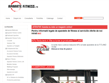 Tablet Screenshot of aparate-fitness.ro